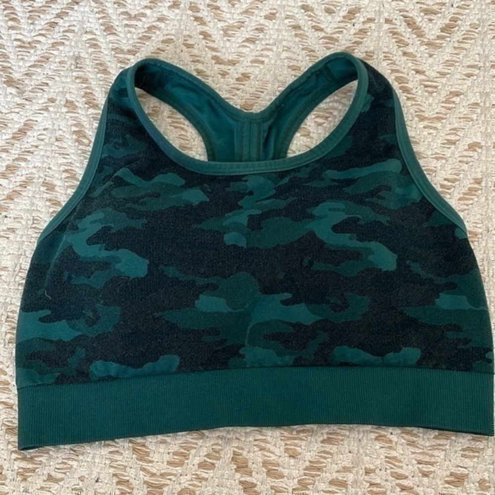 Zella camo sports bra medium with removal pads